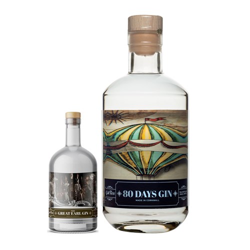 G&Tea 80 Days Gin 50cl + Great Earl Gin 5cl - Shop Today